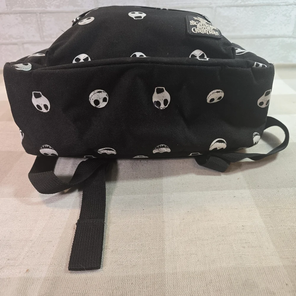 Jack Skellington Print Black Backpack 16